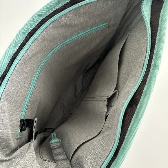 Sherpani Bag RFID Travel Crossbody Seagreen Nylon Clolorblock Sadie Vegan - Picture 7 of 10